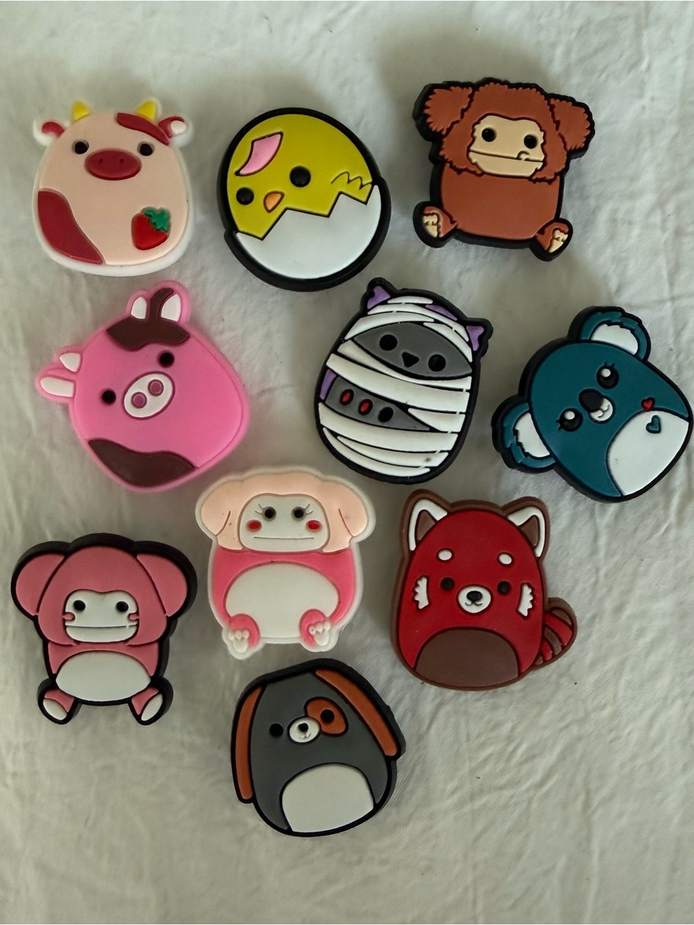 Assorted Squishamallow Jibbitz Crocs Kids Shoe Charms